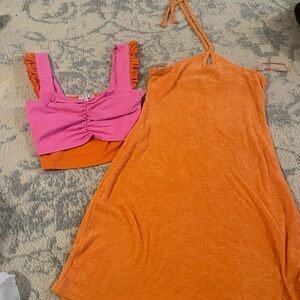 Hollister Vibrant Orange Top
